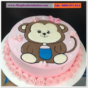 Bánh Sinh Nhật Con Khỉ Tuổi Thân - T04